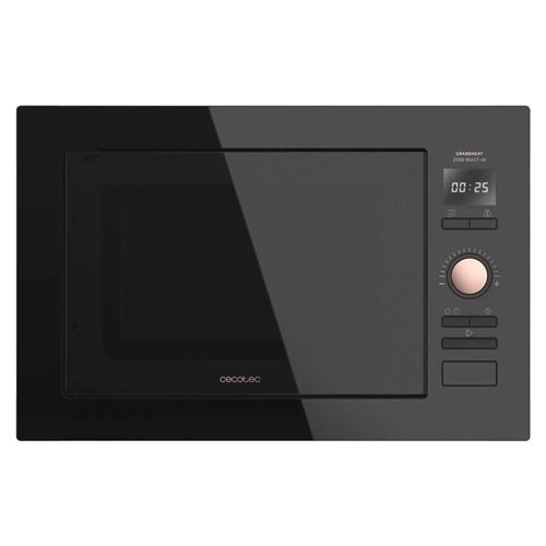 Cecotec Microondas encastrable con plato Microondas Encastrable Grandheat 2590 Built-In Blackrose