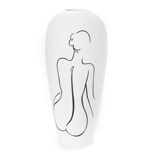 Non Communiqué Femme Blanc Vase Mate - Amadeus - Résine