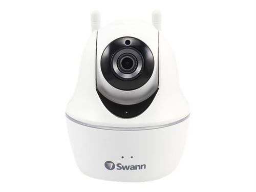 Swann SWWHD-PTCAM - Caméra de surveillance réseau - panoramique / inclinaison - intérieur - couleur (Jour et nuit) - 1080p - audio - sans fil - Wi-Fi - LAN 10/100 - CC 5 V