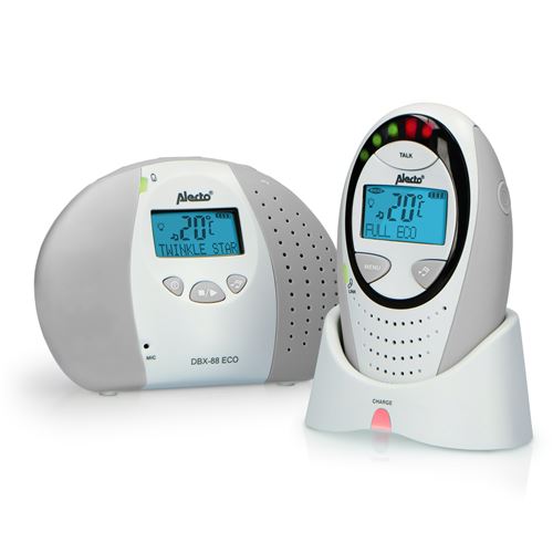 Babyphone Full Eco DECT Alecto DBX-88GS Blanc-Gris