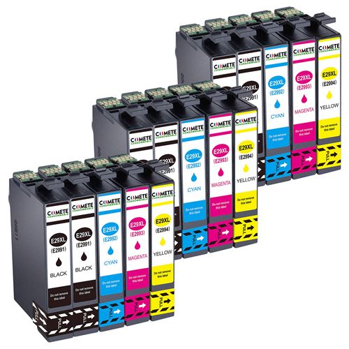 COMETE CONSOMMABLE COMETE - 29XL - 15 Cartouches d'encre Compatibles Epson 29XL - Marque fran&ccedil;aise