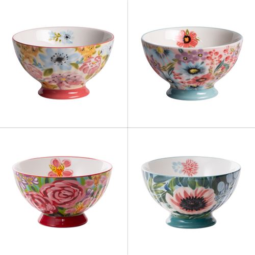 Non Communiqué Multicolore Bol Velia 55 Cl (Lot De 4) - Table Passion - Grès