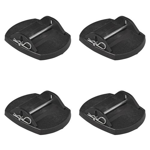 4 patins de vérin pour caravanne avec axe en métal ProPlus 361528