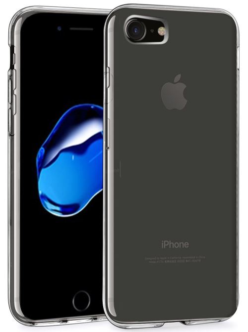 Housse Apple iPhone 8 Plus (5.5) Etui Housse Coque de protection Ultra Fine Silicone TPU Gel [Jelly - Transparent] - ADVANSIA