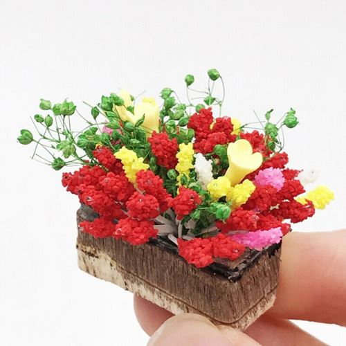 d/écoration de paysage 2 x 2 x 3 cm Milisten Lot de 7 mini plantes en pot miniatures miniatures pour pot de fleurs pour maison de poup/ée