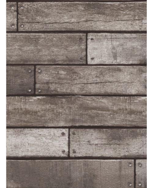 Brown et charbon planche en bois Papier peint