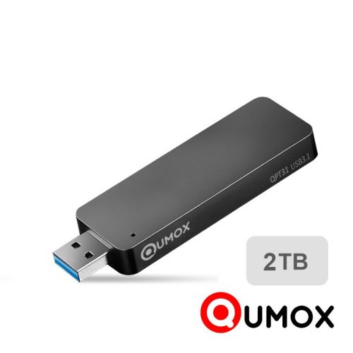 Clé USB QUMOX Disque SSD Externe Qumox 2TB portable USB 3.1 Stick 420MB/s