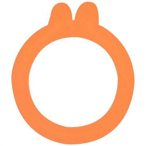 Sachet de 10 rondelles à bocaux 2 oreilles 85 cm - Le Parfait - Orange - Caoutchouc