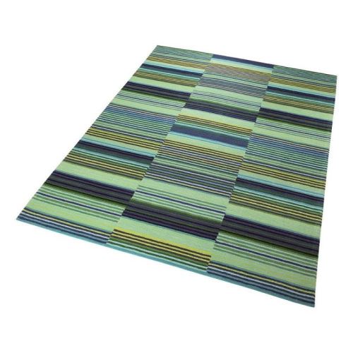 Tapis design pétillant Esprit Colorpop motif Rayé Vert 70x140