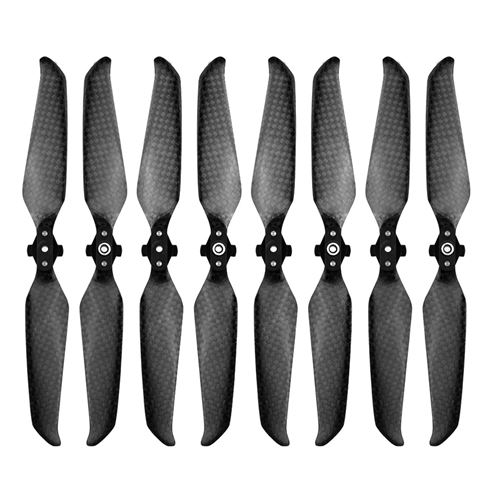 8 pièces hélices pliables en Fiber carbone 7238F à faible bruit pour Drone DJI MAVIC AIR 2 - Noir