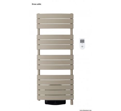 Radiateur sèche-serviettes Riviera Digital - 500+1000 W - Avec soufflerie - Brun sable