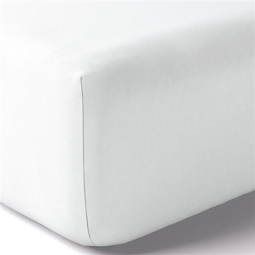 Drap Housse Vexin Blanc - 90/200 - Anne De Solène