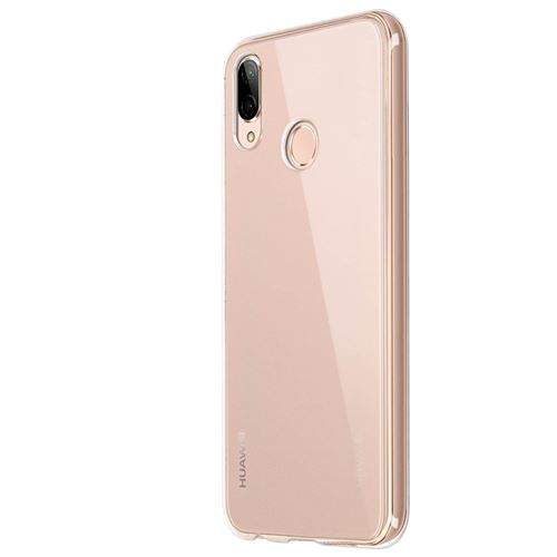Coque Souple En Gel Pour Huawei P20 Lite - Motif Rosace Blanche - Anti-choc - Marque Novago