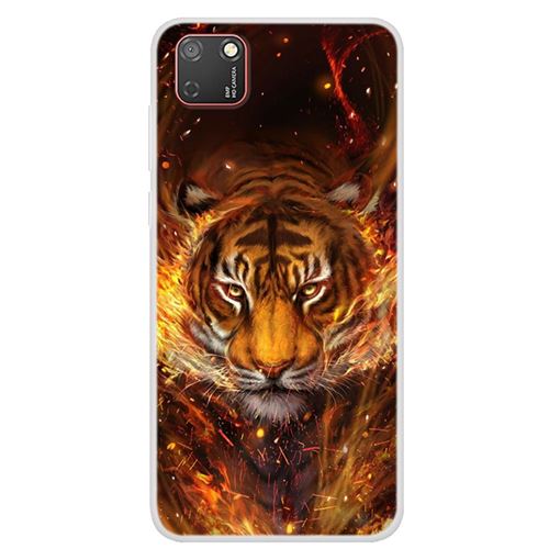 Coque en TPU impression de motifs souple tigre pour votre Huawei Y5P