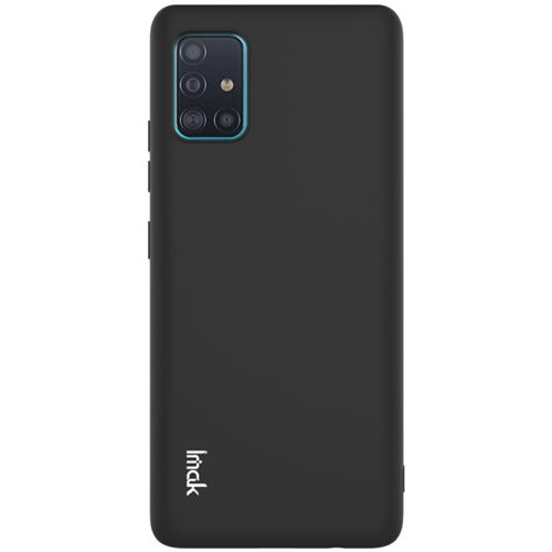 Coque en TPU sensation de peau couleur souple noir pour votre Samsung Galaxy A71 5G SM-A716