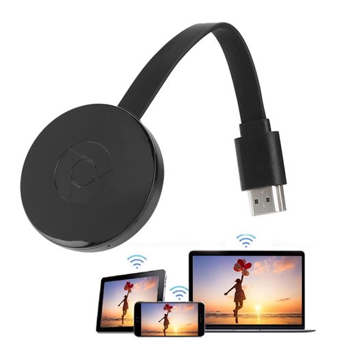 Dongle HDMI Sans Fil AT-MIZHI - Miracast/Airplay/Chromecast - 4K - Pour TV/Projecteur - Android/iOS/Windows