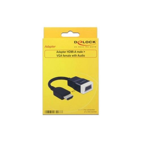 Delock - Adaptateur HDMI vers VGA - Avec Audio - Noir - Image 3