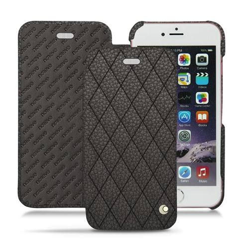 Noreve - Housse cuir Apple iPhone 6S - Ambition Couture - Anthracite - Couture ( Pantone 424C )