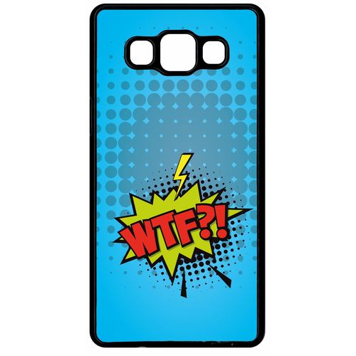 Coque Samsung Galaxy A5 Modele 2015 Wtf Fond Bleu