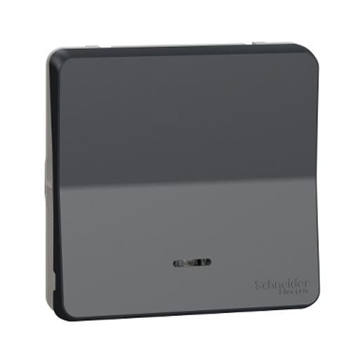 Schneider Electric Noir Interrupteur Va-Et-Vient Lumineux Led Mureva Styl Composable Gris - Mur35025