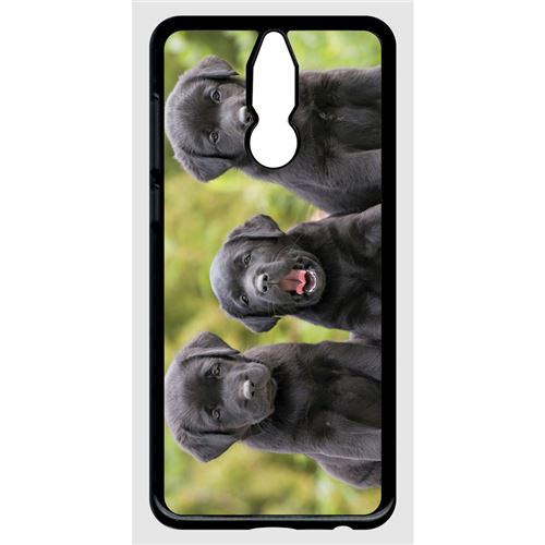 Coque huawei mate 10 lite modèle lite chiots labrador retriver noir