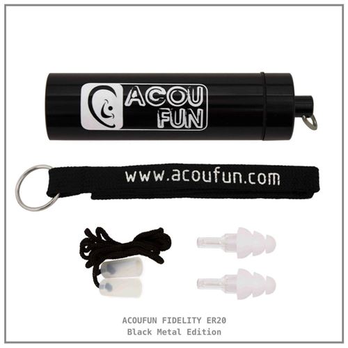 Acoufun Fidelity ER20 black Metal Edition - Protection auditive