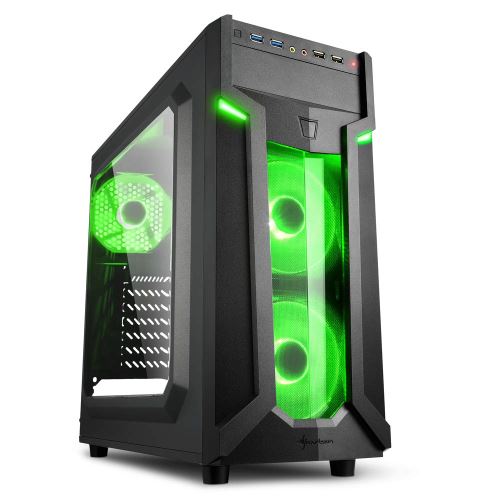 Sharkoon VG6-W Boîtier PC Gamer Vert