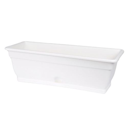 Paris Prix - Jardinière & Plateau tier 80cm Blanc