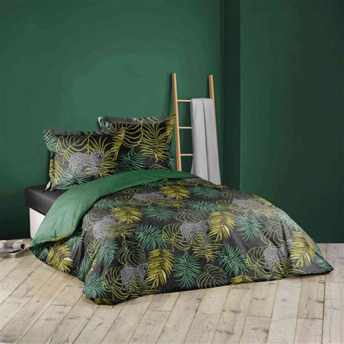 Parure de lit Tropical green 240x220 cm