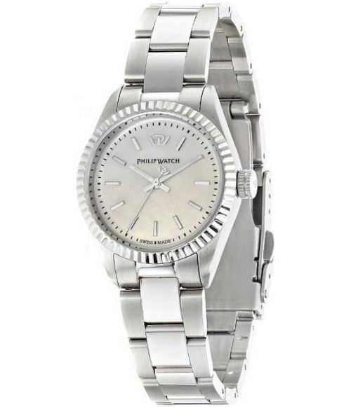 Philip Watch Montre Femme R8253107508 Argent, Blanc