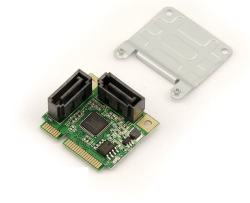 Carte Mini PCI EXPRESS (MiniPCIE) - 2 PORTS SATA 3.0 - CHIPSET ASM1061R - RAID