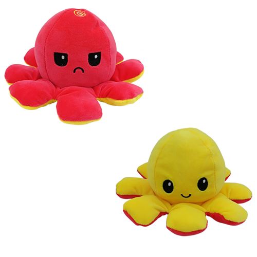 Poupée Octopu Double face Flip Octopu Peluche Chirdren Enfants Cadeaux créatifs de Noël K - Multicolore