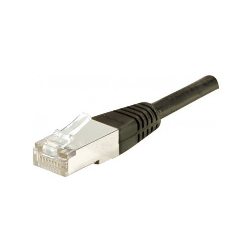 deXlan - Verbindingskabel - RJ-45 (M) naar RJ-45 (M) - 2 m - SFTP - CAT 6a - gevormd - zwart