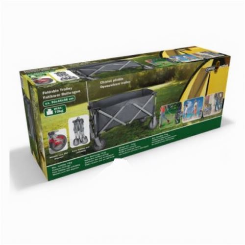 Camp Active chariot pliable 90x48x56 cm gris