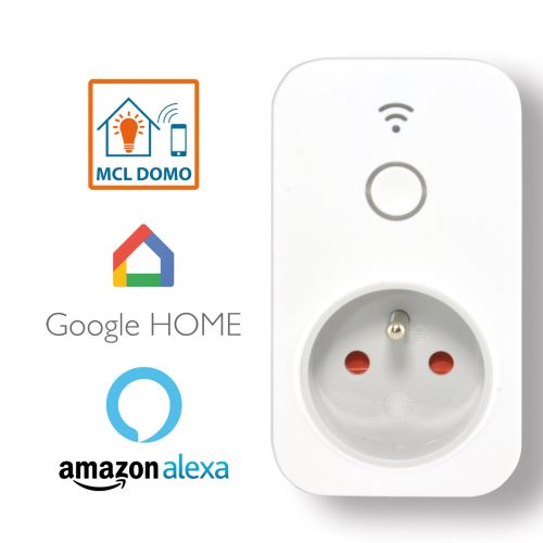 Prise wifi 15A compatible Google Home et  Alexa - Wizelec