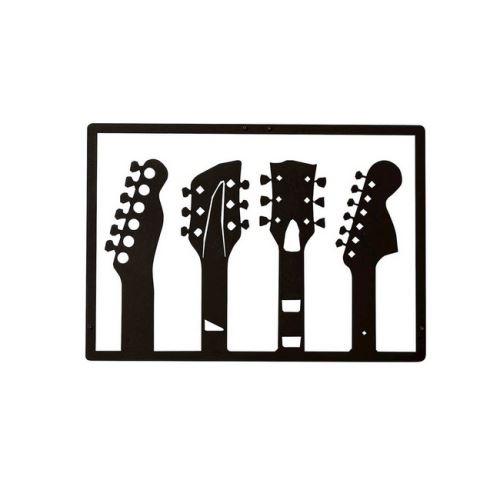 3510 Sur Décoration Murale En Metal Guitare Noir Art Maison