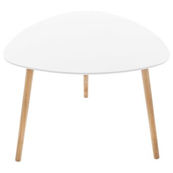 Table basse bois Miléo blanc Atmosphera - 1