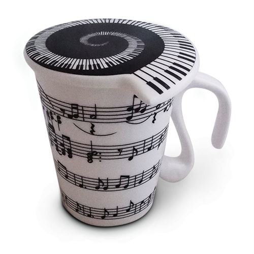Multi Tasse Notes De Musique En Céramique Mug Avec Couvercle