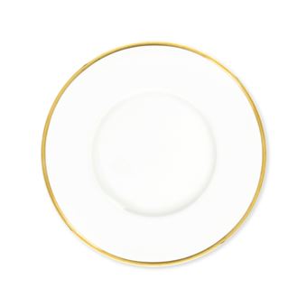 Bruno Evrard Assiette Dessert En Porcelaine Filet Or 23cm Lot