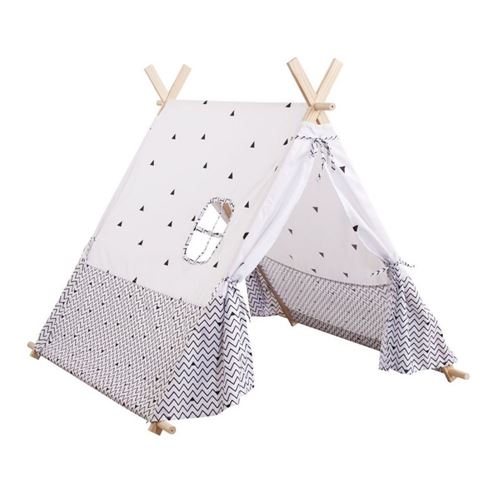 Tente pour enfant noire et blanche Atmosphéra