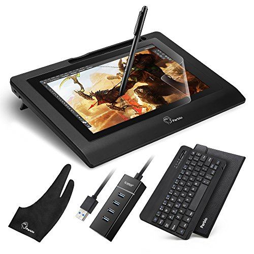 'parblo coast10 10.1 dessin graphique Moniteur graphique affichage plateaux Graphic Drawing Écran avec batterie sans stylet Pen et