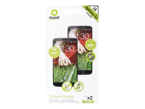 Muvit MUSCP0430 - Schermbeschermerset - voor LG G2 D800, G2 D802, G2 D805