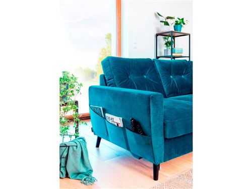 645 Sur Bobochic Canape D Angle Convertible Coffre Velours Scandi