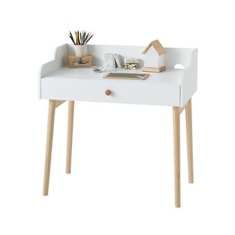 Bureau Primaire Ligne Romance Blanc Bois Tu Vertbaudet Bureaux Enfant Et Accessoires Achat Prix Fnac