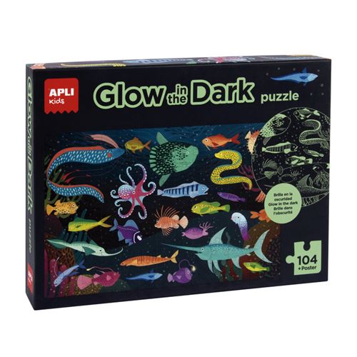 Puzzle Glow in the dark Ocean 104 pieces