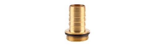 GARDENA 07250-20 Brass Hose Tail 19mm Fit; Durable Brass; 26.5mm T...