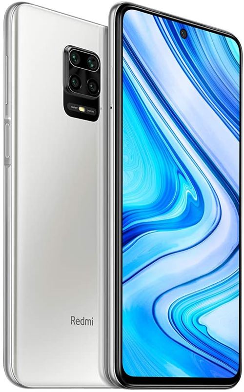 Xiaomi Redmi Note 9 Pro Teléfono 6GB RAM + 128GB ROM, 6,67 Affichage Plein Ecran, Snapdragon 720G Octa-Core Processeur, 16MP Avant & 64MP+8MP+5MP+2MP Camera Arrière Version Globale (Blanc)