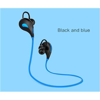 Ecouteurs Bluetooth Sport pour ALCATEL 1X Smartphone Sans Fil Bouton Son Kit Main Libre INTRA AURICULAIRE Universel (BLEU) - 1