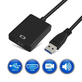 Cables USB XCSOURCE Câble Vidéo Adaptateur USB 3.0 vers HDMI 1080P pour  Windows 10/8.1/8/ 7