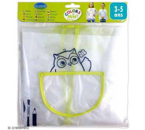 Tablier de peinture pour enfant - Taille 3 à 5 ans